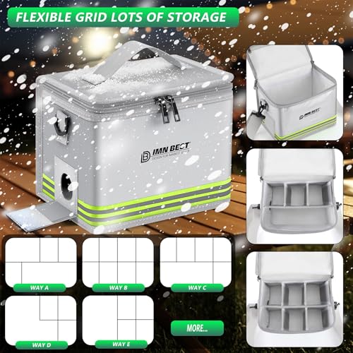 ImnBest Lipo Safe Bag Fireproof, Explosion-proof, Large Capacity, Fireproof Safe, Lipo Battery Storage Box, Protective Safe for Charging and Storing (Silvery) - color: Silvery