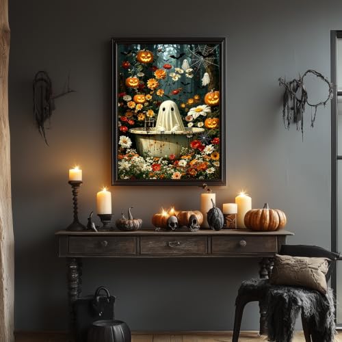 WULINHUAFA Halloween Diamond Painting Kits for Adults 12x16 inch - color: Ghost