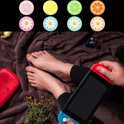 Sumind 16 Pcs Thumb Grip Caps, Joystick Covers, Cute Analog Stick Caps