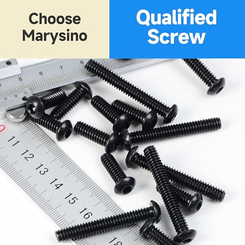 1/4-20 x 1-3/4" Black Oxide Stainless Steel Button Head Socket Cap Bolts (20 Sets) - size: 1/4" x 1-3/4"