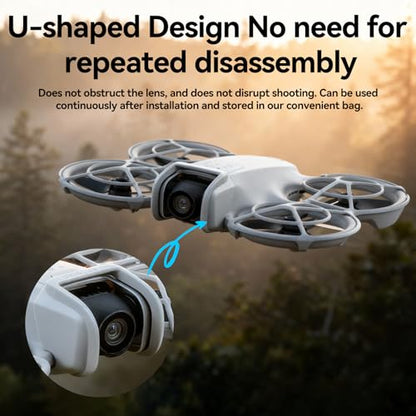 DJI Gimbal Camera Guard for Neo Drone, U-Shape Open Front Design Lens Protection Bumper, Anti-Crash & Scratch Resistant, Easy Snap-On