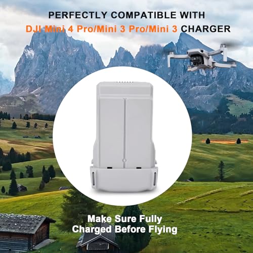 Intelligent Flight Battery Plus Compatible with DJI Mini 4 Pro, Mini 3 Pro, Mini3 Drone, Upgraded Drone Battery Replacement Parts 3850mah 7.38V