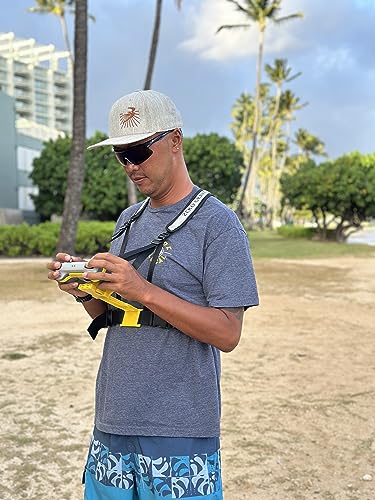 Zero Gravity Hands-Free RC Shoulder Harness/Lanyard Body Mount for DJI RC Controller (Mini 3 Pro) Innovative Two Position Locking Holder, Secure Controller to Pilot's Body, Patent Pending