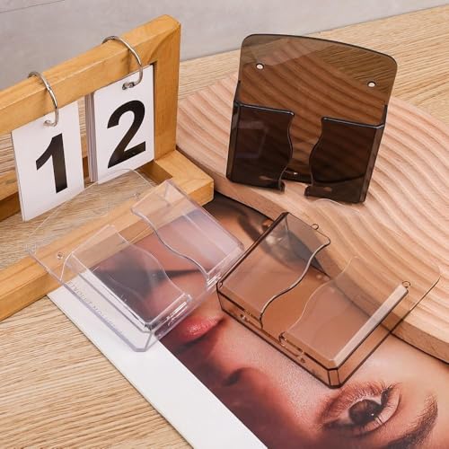 1Pcs Multifunction Organizer Storage Box Home Wall Mounted Punch Free TV Remote Control Mobile Phone Charging Storage Bracket (Transparent) - color: Transparent