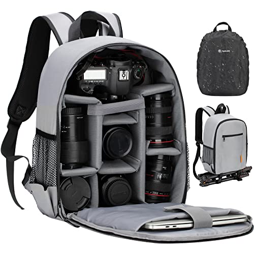 TARION Small Camera Backpack for Photographers Compact 12L Grey TB-S - color: Grey, size: Small