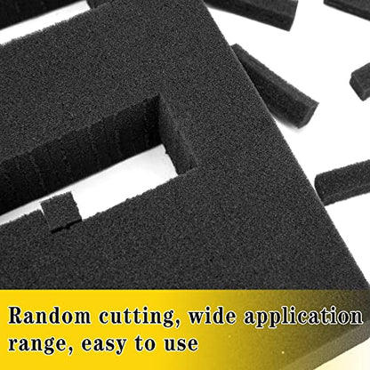 4 Pcs Pick Apart Foam Insert, 2 Size Pre Cube Sheet Foams with Bottom Use - size: 2 Sizes - 4 Pieces - Up to 16 inches