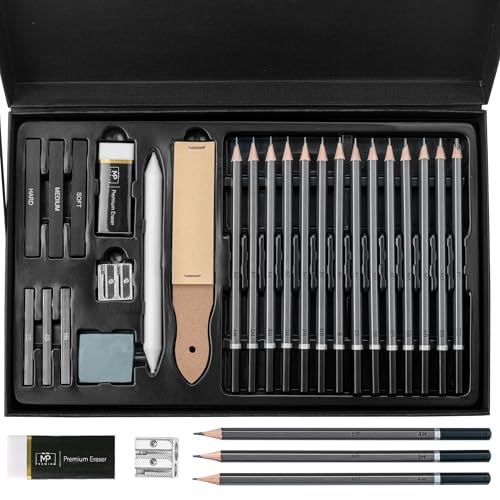Mr. Pen- Drawing Sketching Pencil Set, 25 pcs, Graphite Pencils (10B-6H) - size: 25 Count
