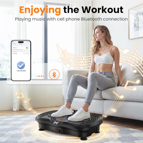 AXV Vibration Plate Exercise Machine Fitness Platform Body Vibrating Board - color: BT.PRO.DEEP