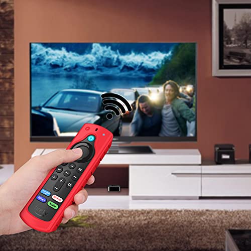 CaseBot Silicone Case for Alexa Voice Remote (2nd & 3rd Generation) - color: Red