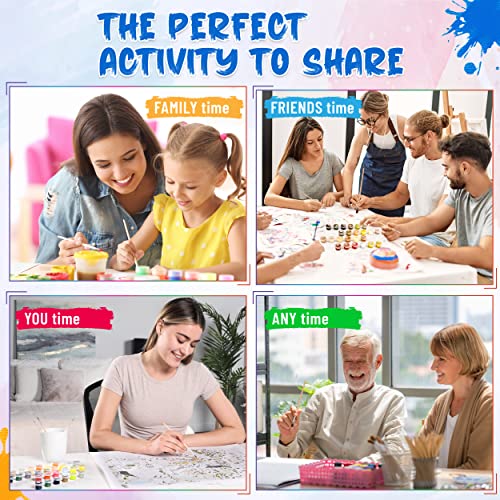 Ledgebay Paint by Numbers Kit for Adults, 16x20 Unframed Canvas - color: Be Still, size: 16" x 20" Unframed