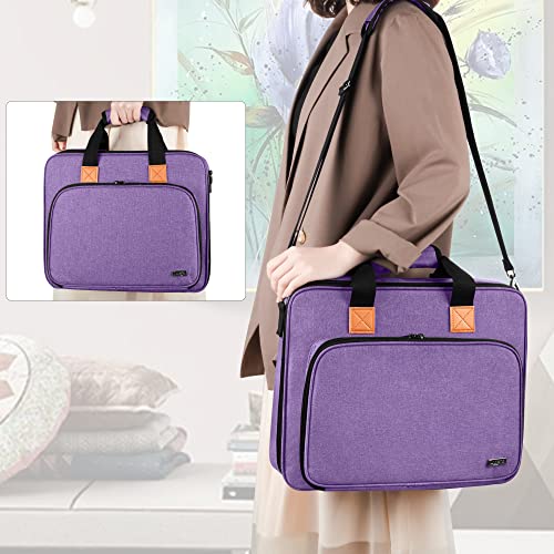 LUXJA Carrying Bag for A4 Light Pad and Diamond Painting Tools, Purple - color: Purple