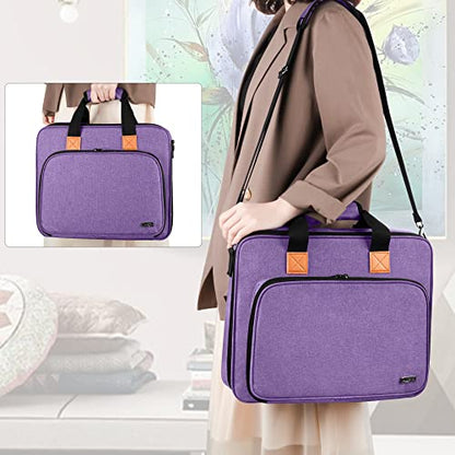 LUXJA Carrying Bag for A4 Light Pad and Diamond Painting Tools, Purple - color: Purple