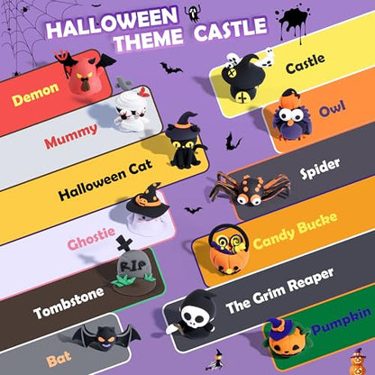 Aestd-ST Air Dry Clay Kit, DIY Halloween Crafts, Modeling Clay for Kids