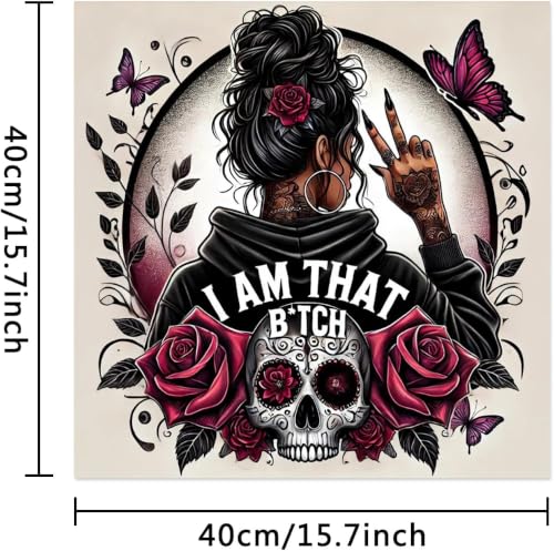 Ekuxom Gothic Paint by Numbers Kit for Adults on Canvas - color: Gothic
