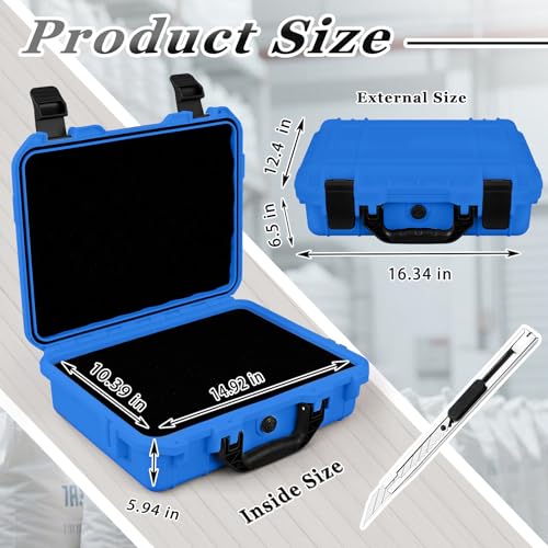 Relaxweex 16.3 x 12.4 x 6.5 Inch Hard Case, Grid Shell, Blue - color: Blue, size: 16.3 x 12.4 x 6.5 Inch, style: Grid Shell