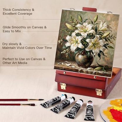 rubens Oil Paint Set 2oz 6 Count Titanium White Oil Paint for Canvas - color: 6 Titanium White