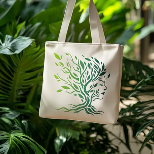 Tree of Life Stencil, Tree Woman Face Reusable Painting Template - style: Tree Woman Face
