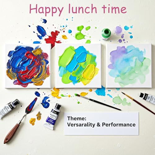 48 Pcs 4x4inches Mini Canvases for Painting