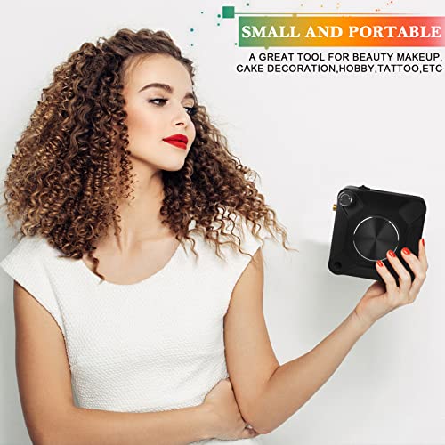 Powerful 40PSI Adjustable Output Airbrush Kit,Auto Stop Dual Action Airbrush,Multi-Function Air Brush Compressor Set for Painting Nails Makeup DIY