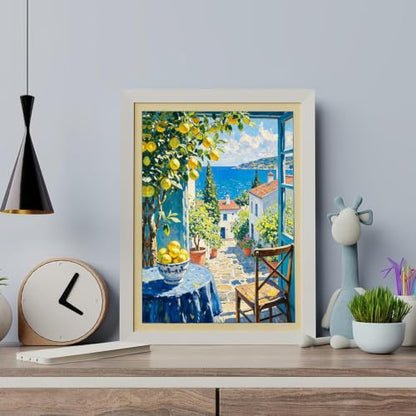 Beach Cute Lemons Paint by Numbers Kit for Adults Beginner (Without Frame) - color: YH05002