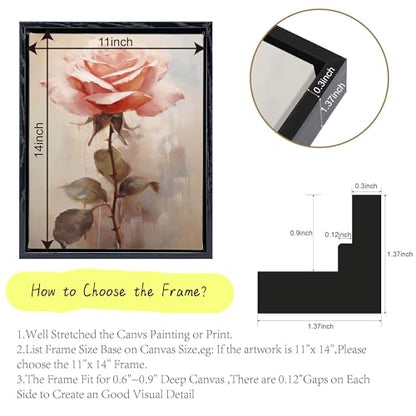 2 Pack 11x14 Canvas Floater Frame,0.9" Deep Canvas Frame,Black - color: Black, size: 11"x14"