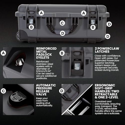 NANUK 935 Pro Photo Kit Camera Case, Waterproof Wheeled Hard Case, Carry-On - color: Graphite - Pro Photo Kit