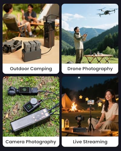 LKTOP Drone Portable Charger 100WH Power Station for DJI,Camera Accessorie