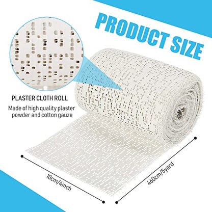 Nuogo 20 Pack Plaster Cloth Gauze Bandage Roll Bulk 5 Yards,4 x 180 Inch