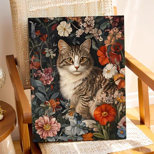 XTCIXAL Paint by Numbers Kit for Adults, Cat, 16X20 Inch - color: 09-Cat
