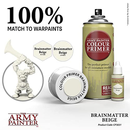 The Army Painter, Colour Primer Brainmatter Beige, 400 ml acrylic spray - color: Brainmatter Beige