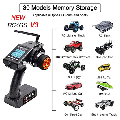 Radiolink RC4GS V3 5 Channel RC Radio Transmitter with 2Pcs R6FG Receiver