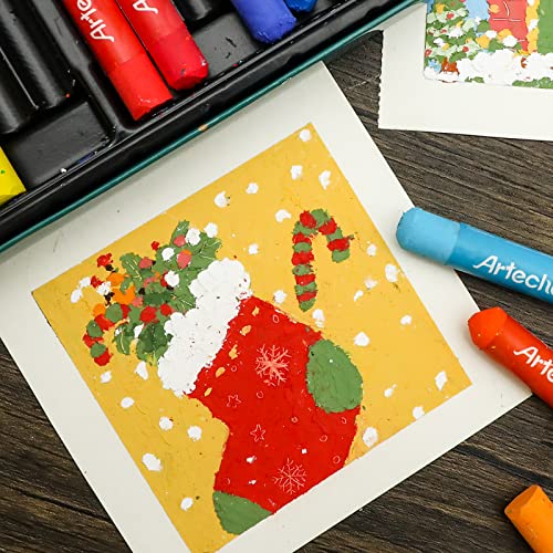 Artecho Oil Pastels Set of 72 Colors (10 x 70 mm)