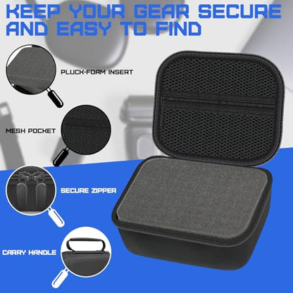 Hard Storage Case 7.1×5.5×3'' with DIY Custom Foam for Electronics Devices - size: 7.1 x 5.5 x 3 in