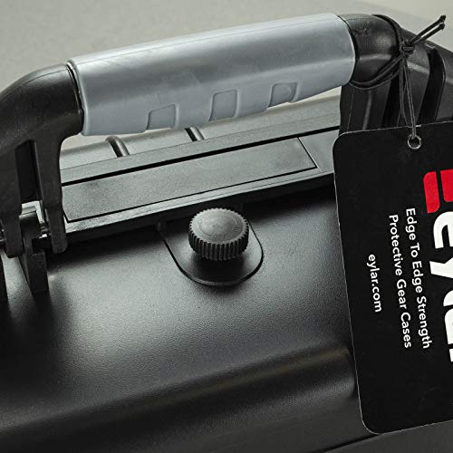 Eylar XL 23.75" Protective Roller Camera Hard Case for Cameras, Drones, Tools, and AV Equipment with IP67 Waterproof, Shock Resistant, and Customizable Foam Inserts (Black)