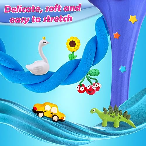 ESSENSON Air Dry Clay 60 Colors, Modeling Clay for Kids