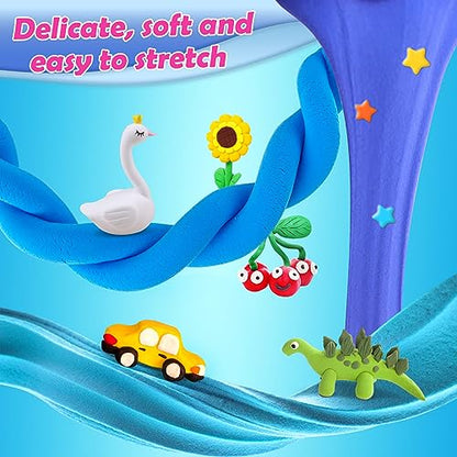 ESSENSON Air Dry Clay 60 Colors, Modeling Clay for Kids