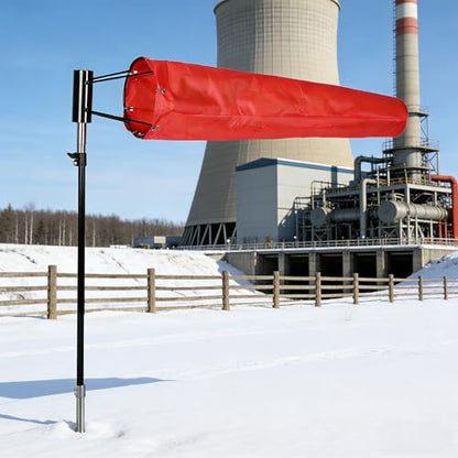 8" X 36" Airport Windsock | Heavy Duty, All Weather, Waterproof,
