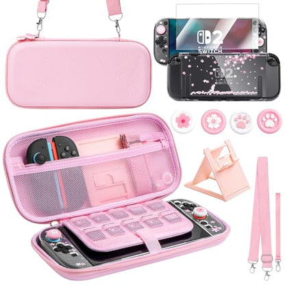 BRHE Cute Travel Carrying Case for Nintendo Switch 2 (2025) - size: Switch 2