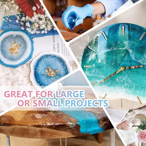 KISREL 2 Gallon Epoxy Resin Kit, No Yellowing Crystal Clear Resin for Art - size: 2 Gallon