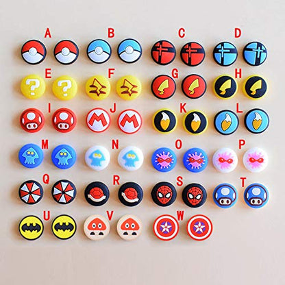 Silicone Analog Thumb Grip Stick Set Joystick Cap Thumbstick Cover Caps for Switch NS Switch Lite Controller Thumbsticks Cap (H) - color: H