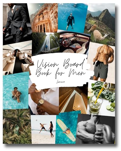 Lamare Vision Board Book for Men - 1000+ Images & Vision Board Supplies - style: For Men