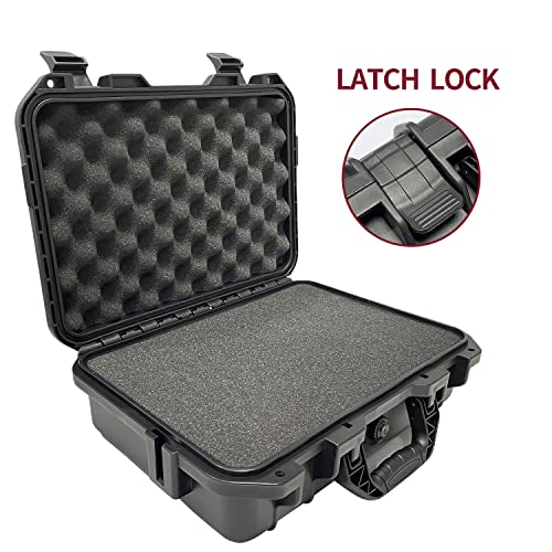 Sutekus Hard Pistol Case Handgun Case Waterproof Pistol Carrying Cases With Foam Gun Accessories - color: Medium