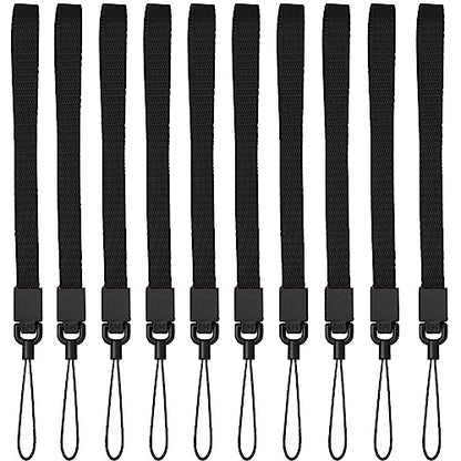 YOUOWO Wrist Lanyards,10Pcs Nylon Hand Strap(10 Black - Combination 1) - color: 10 Black - Combination 1