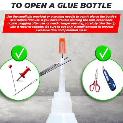 Plastic Glue for Models, Miniatures, Legos, PLA, 3D Printing Repair. Fast Setting Heavy Duty Strong Super Glue for Plastic 20g - size: 1 Pack