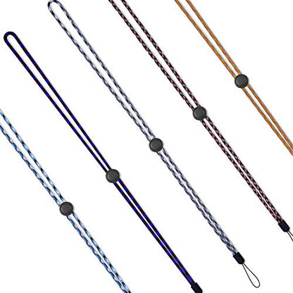 YOUOWO 5Pack 5Colours Adjustable Lanyards Multicolor,Neck Strap Lanyard - color: Colors