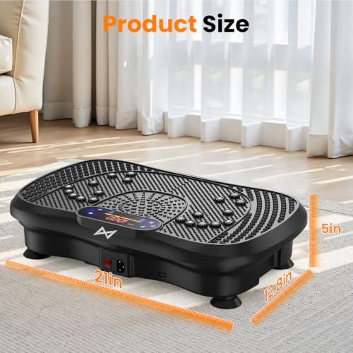 AXV Vibration Plate Exercise Machine Fitness Platform Body Vibrating Board - color: BT.PRO.DEEP