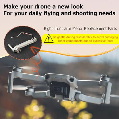 Right Front Motor Arm for DJI Mavic Mini 2 Arms Replacement for Mavic Mini 2 Arm Drone Accessories Parts with Repair Tools(Right Front)