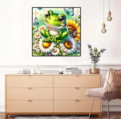 Axquilon Frog Diamond Art Kits for Adults 12x12 inch - color: Frog