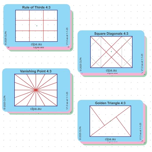 Complete Directors Viewfinder Set, 12 Layouts, 36 Cards - size: Set - Full