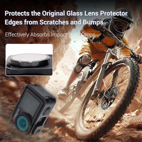 JJC 2Pcs Lens Silicon Ring for DJI Osmo Action 5 Pro 4 3 & Xtra Edge Pro - color: 2Pcs Silicone Lens Protective Ring